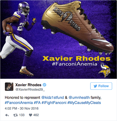 Xavier Rhodes tweet